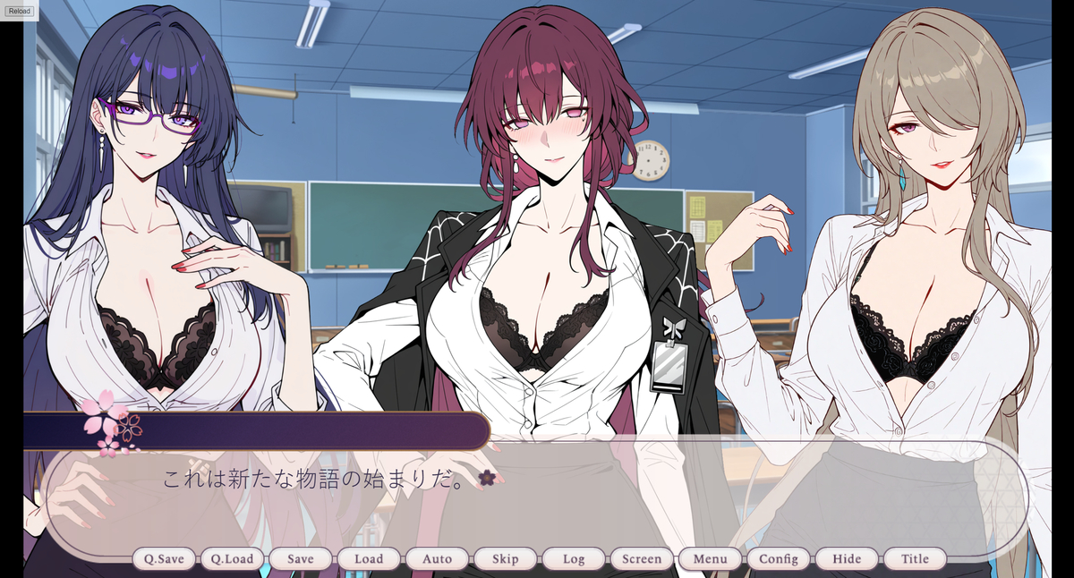 This is a pixiv picture whose title is 游戏开发中。。。.