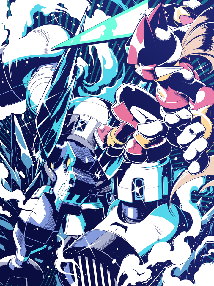 This is a pixiv picture whose title is 猛攻ダブルブリザード.