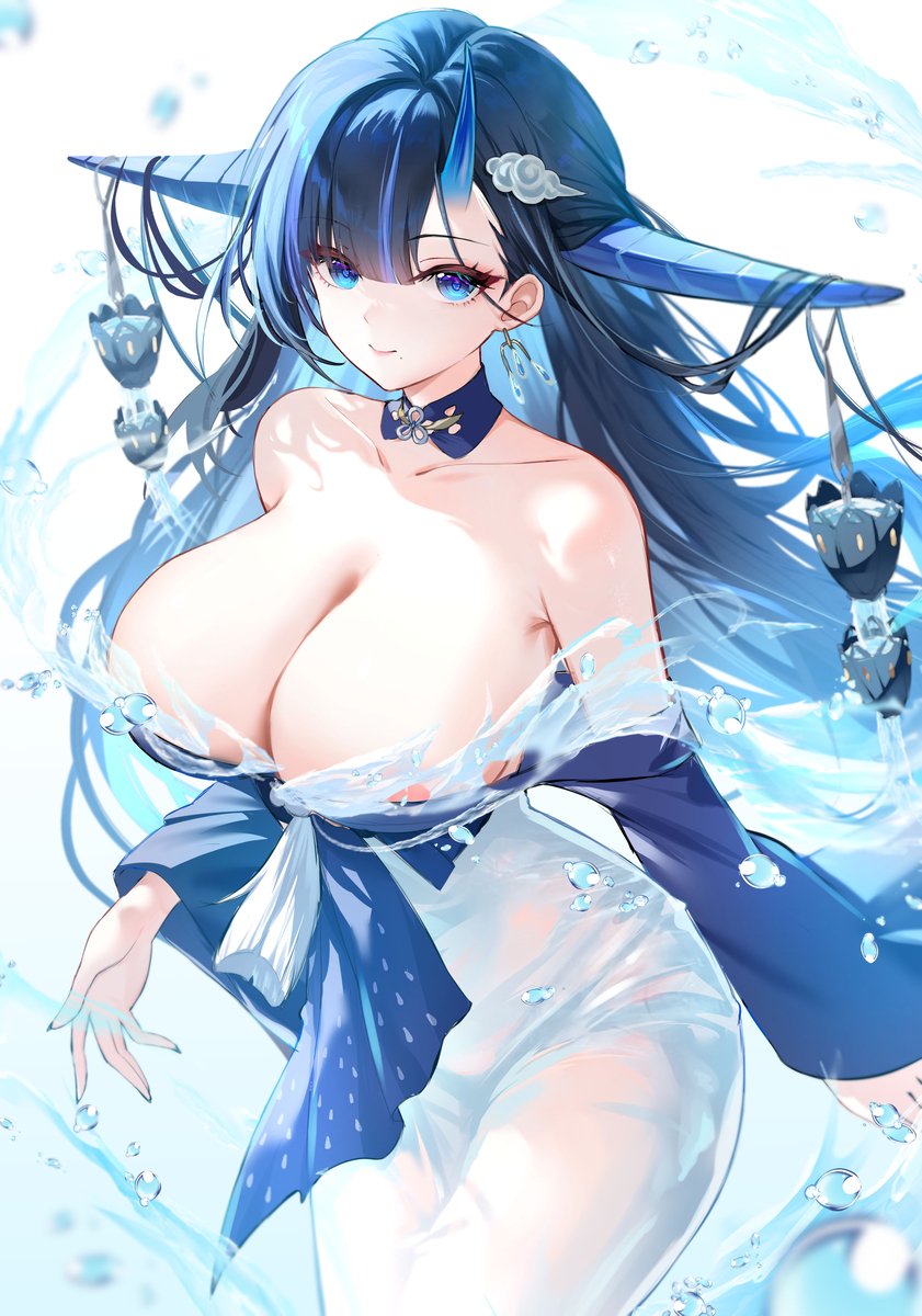 This is a pixiv picture whose title is 雲龍.