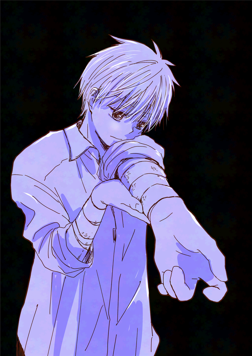 This is a pixiv picture whose title is むきだしの悪意.