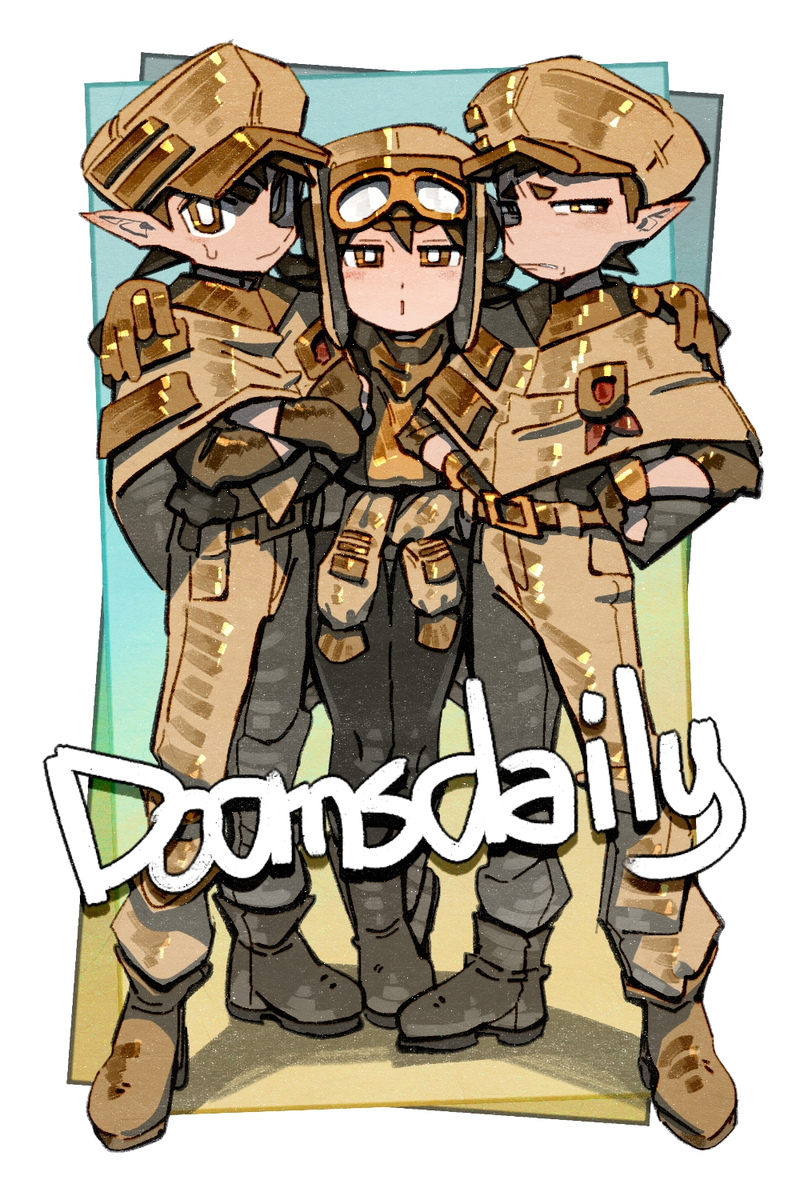 This is a pixiv picture whose title is The Soldiers.
