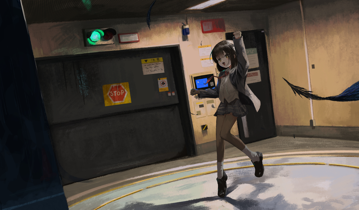 This is a pixiv picture whose title is stage.