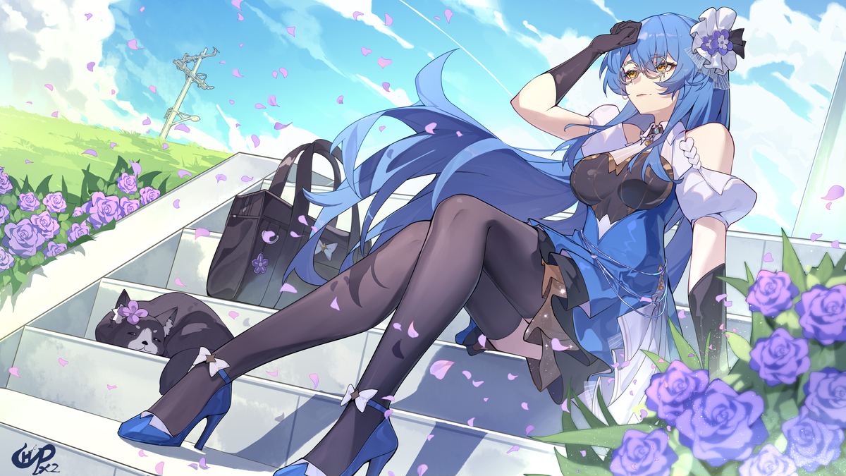 This is a pixiv picture whose title is 微风.