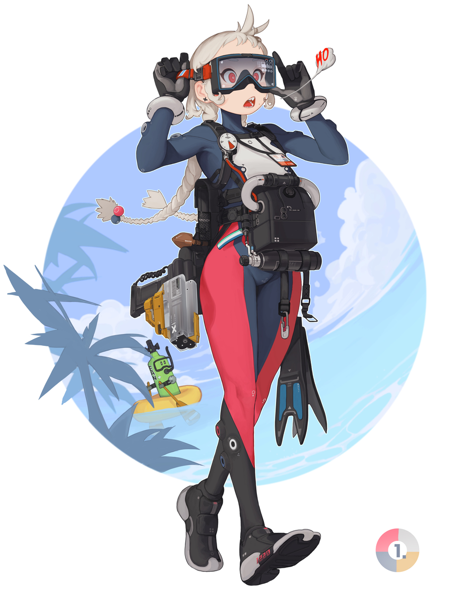 This is a pixiv picture whose title is *= 0 =*.