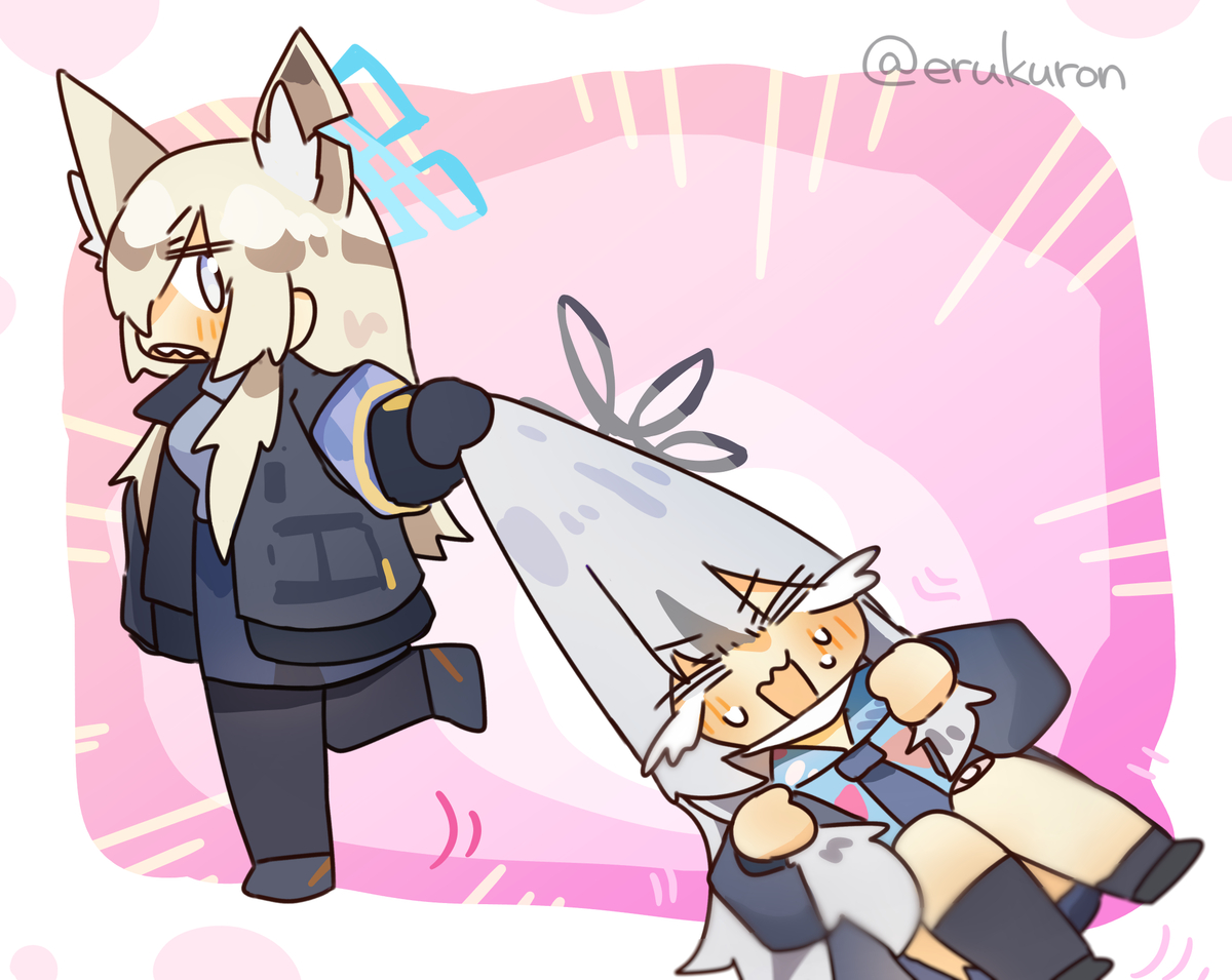 This is a pixiv picture whose title is コノカの頭を引っ張らないでください！.