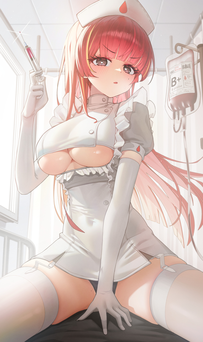 This is a pixiv picture whose title is 간호사 리제.