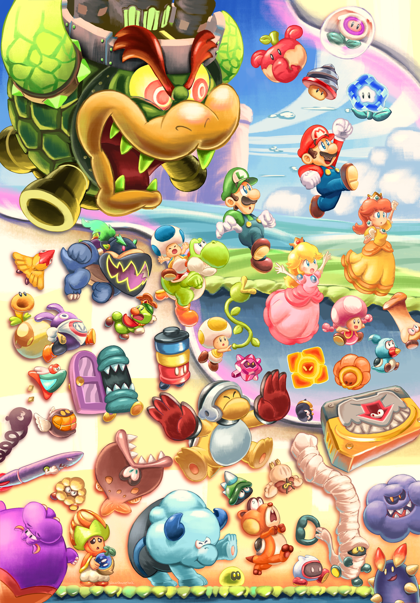This is a pixiv picture whose title is WONDERFUL WORLD.