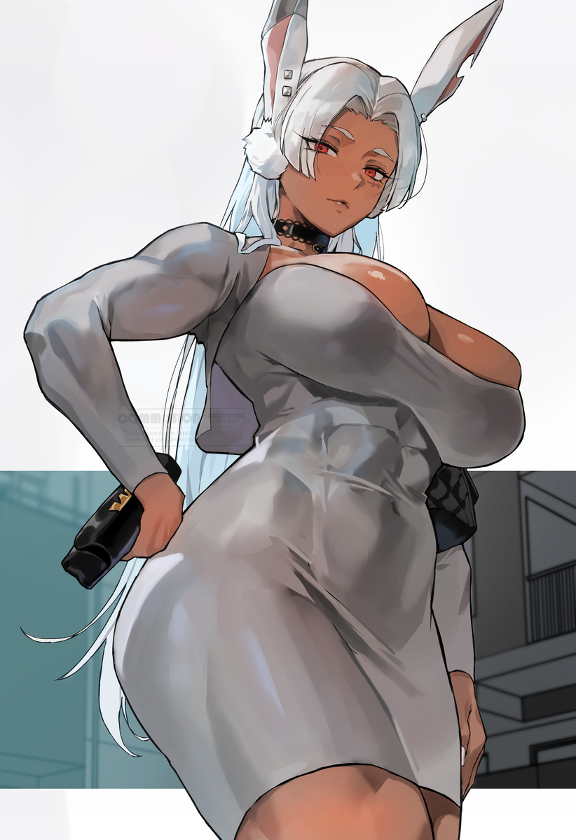 This is a pixiv picture whose title is mirko.