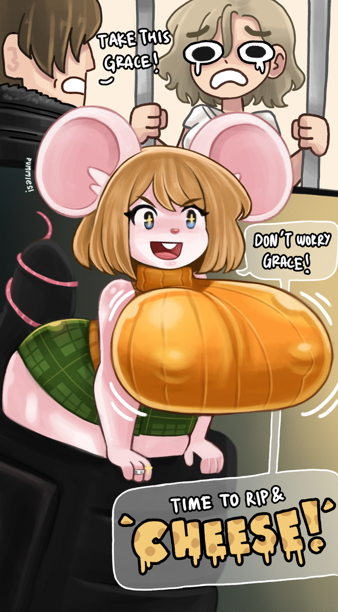This is a pixiv picture whose title is Rip and Cheese.