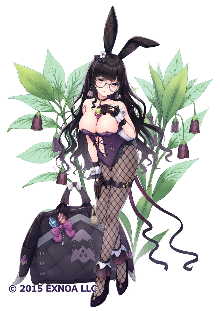 This is a pixiv picture whose title is 【FLOWER KNIGHT GIRL】ハシリドコロ[イースター.