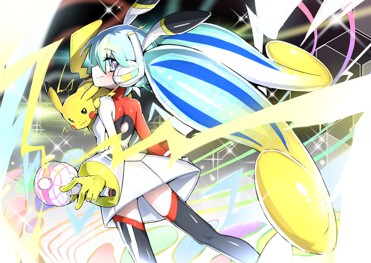 This is a pixiv picture whose title is 初音ミクFull Voltage!!(のすがた).