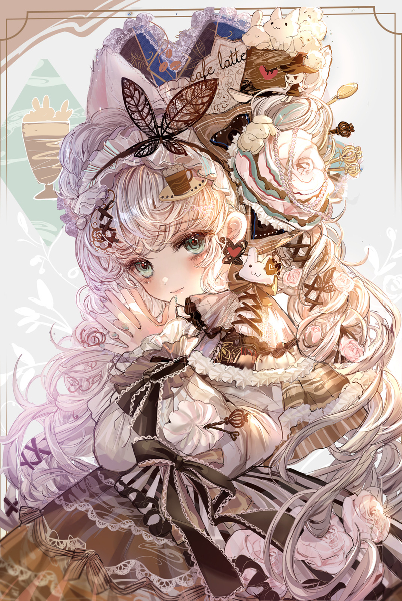 This is a pixiv picture whose title is Sweet Latte Fairy — ひと匙の魔法を、あなたに.