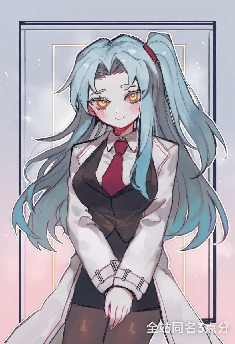 This is a pixiv picture whose title is 新漫画的安包形象，是好结局呢.