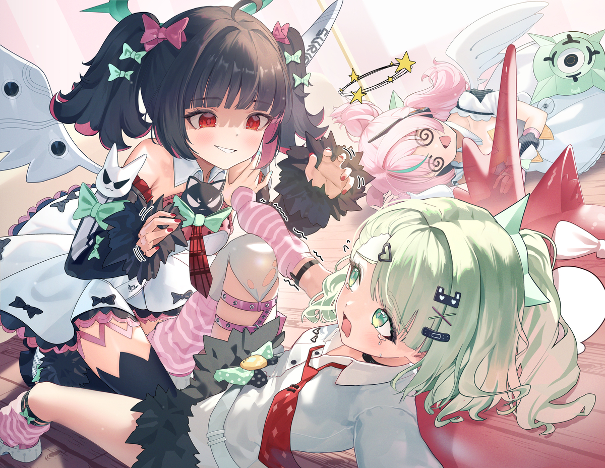 This is a pixiv picture whose title is 妄想エンジェル.