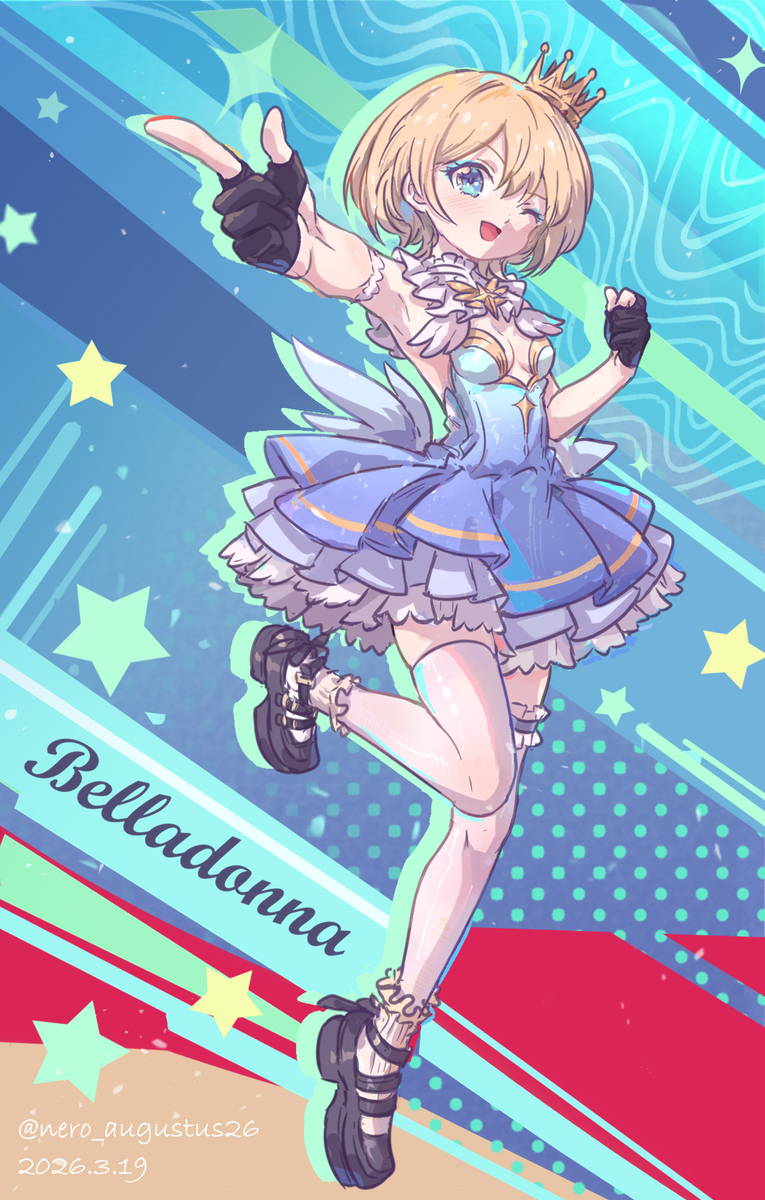 This is a pixiv picture whose title is 【摸OC】Shika.Belladonna.