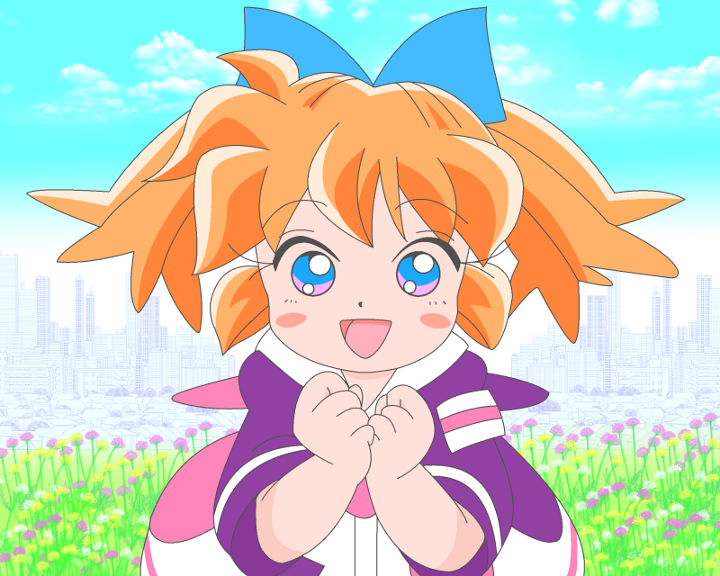 This is a pixiv picture whose title is にこにこげんきのぽぷり.