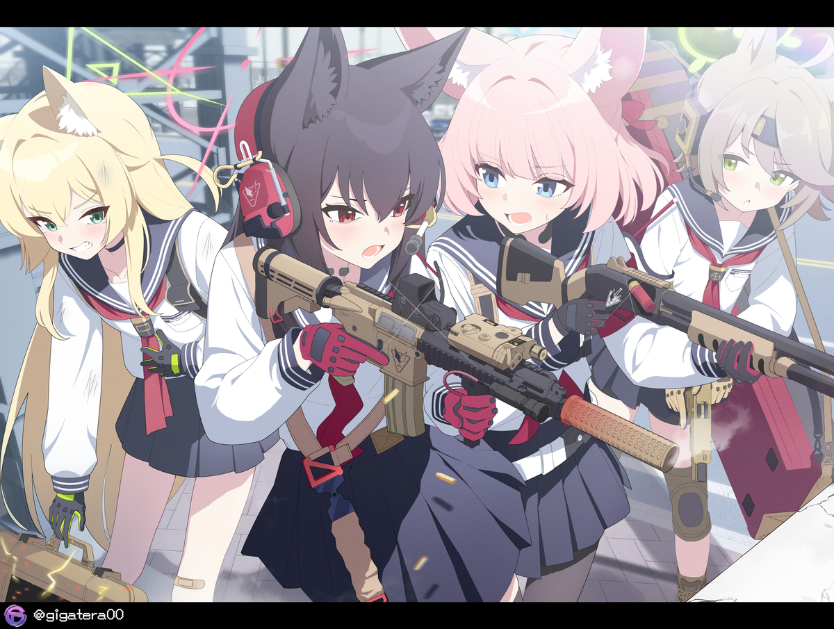 This is a pixiv picture whose title is FOX 小隊 🫶.