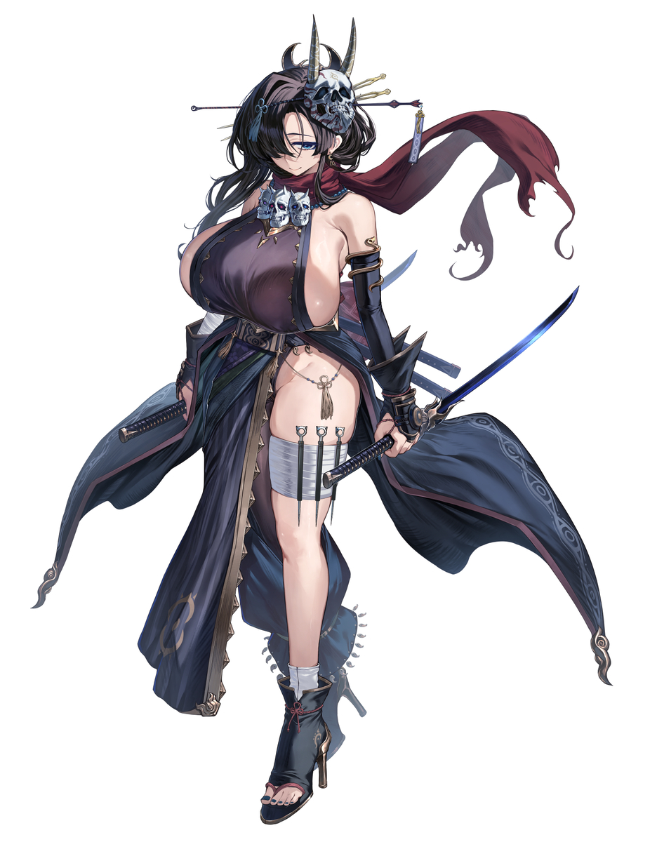 This is a pixiv picture whose title is 【巨乳ファンタジーバースト】黄泉.