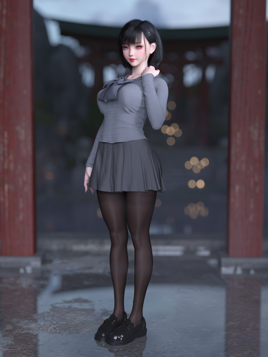 This is a pixiv picture whose title is 直叶的造型.