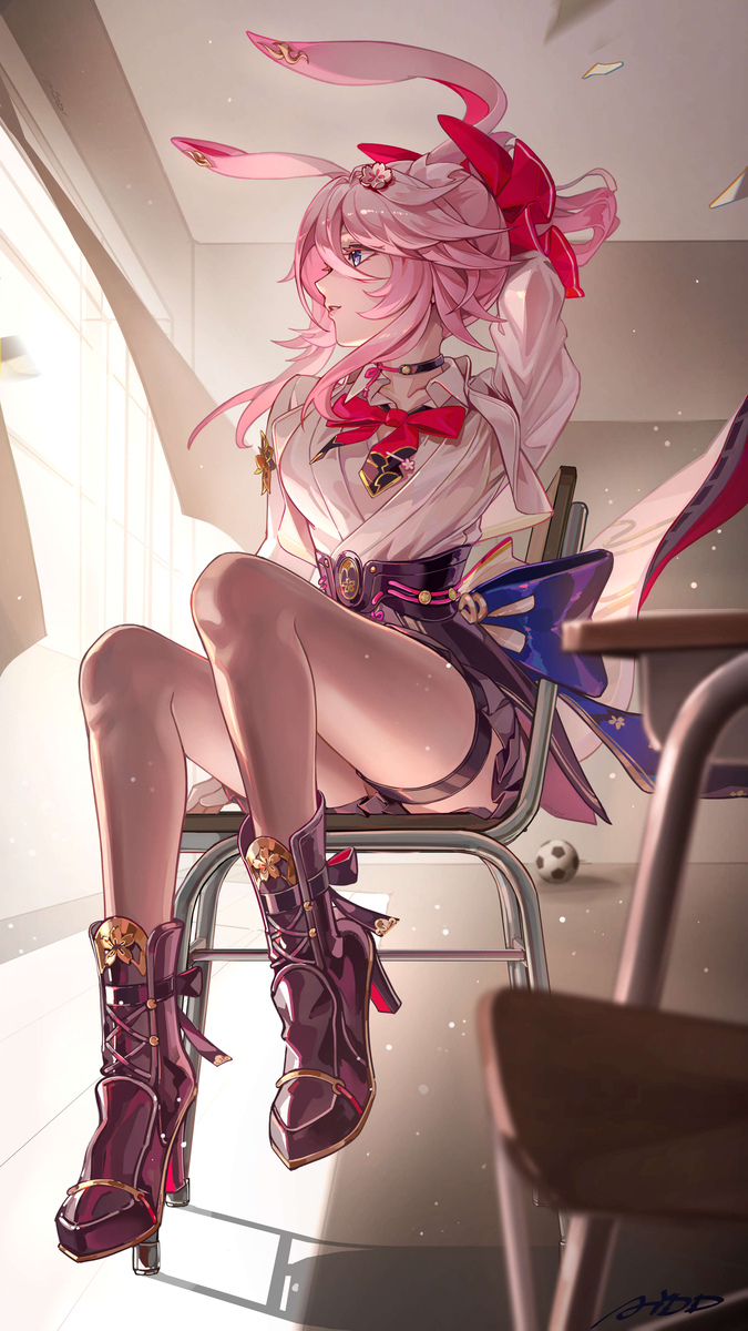 This is a pixiv picture whose title is 绯英.