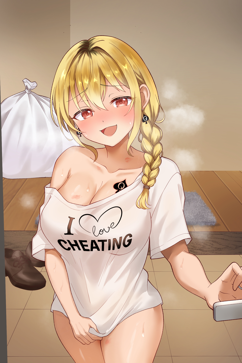 This is a pixiv picture whose title is 妻、元カレのBBCに堕ちる.