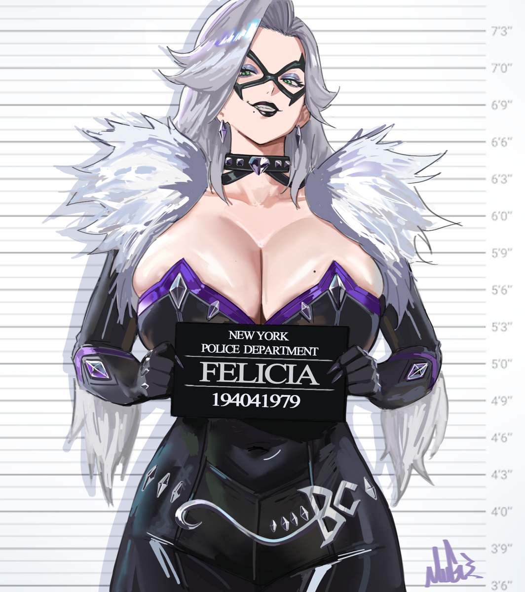 This is a pixiv picture whose title is ブラックキャット.