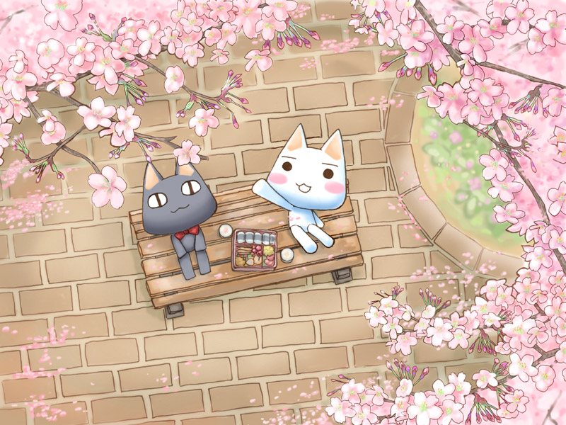This is a pixiv picture whose title is さくらですニャー.
