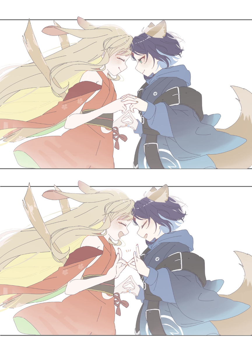 This is a pixiv picture whose title is 仲良しのやつ♡.