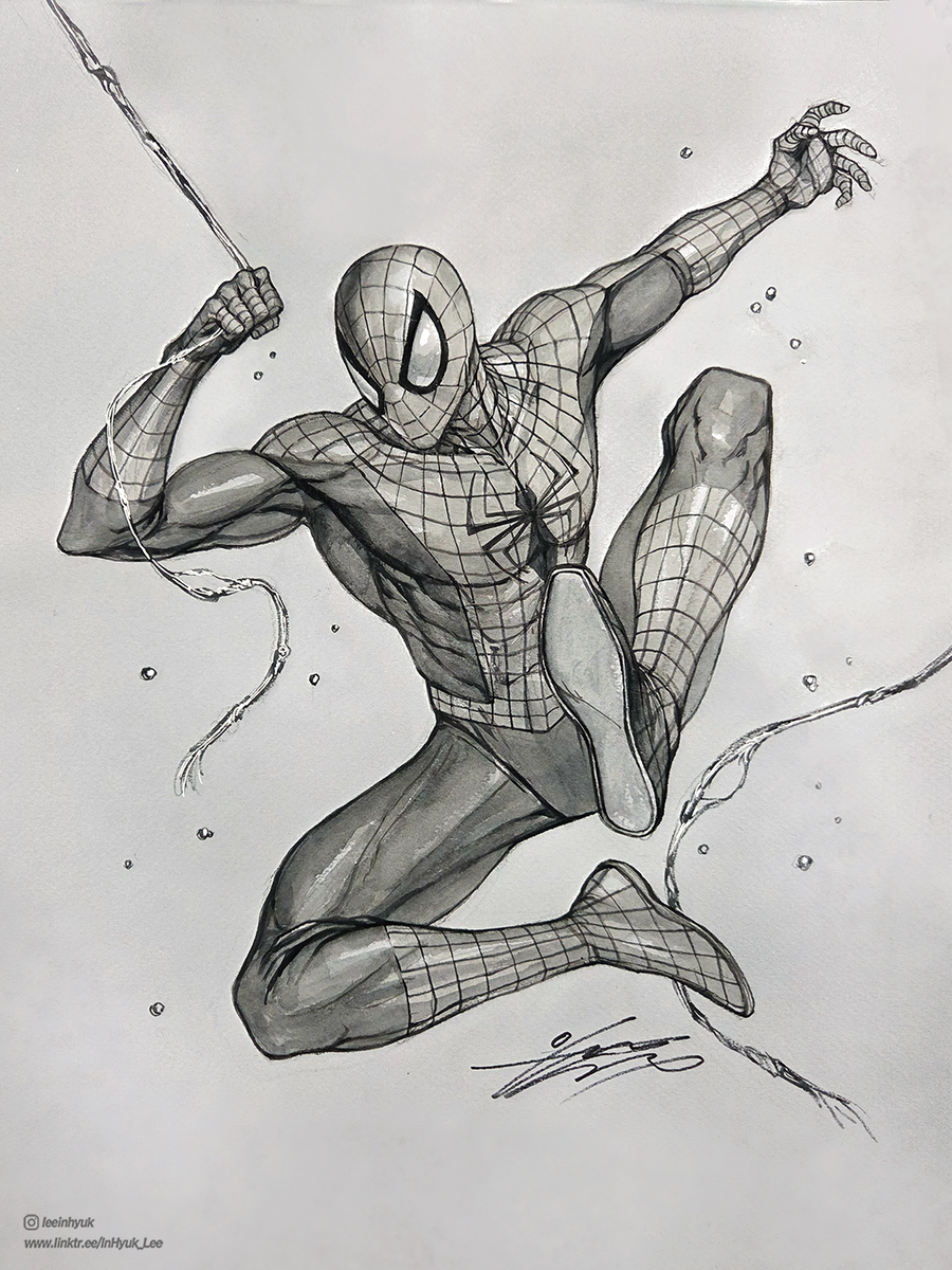 This is a pixiv picture whose title is Spider-Man.