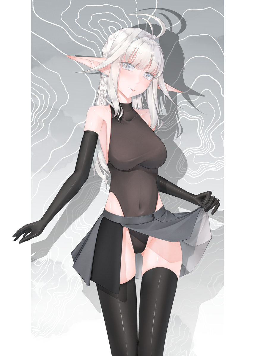This is a pixiv picture whose title is 高衩內衣~~.