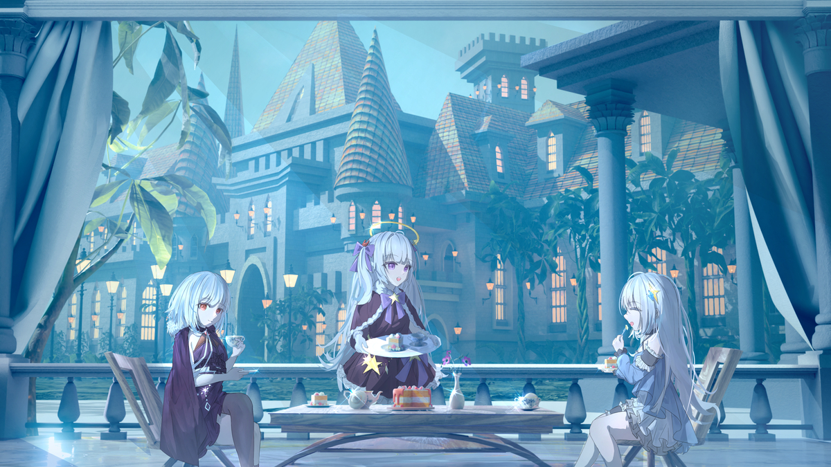 This is a pixiv picture whose title is 雾海庄园的午后茶会.