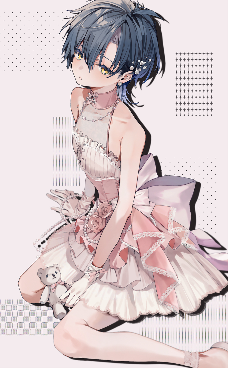 This is a pixiv picture whose title is 【skeb】おめかし【感謝！！！！！】.