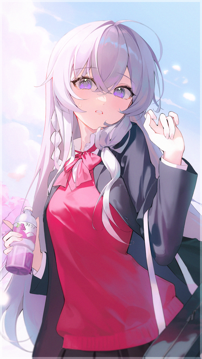 This is a pixiv picture whose title is 💜.