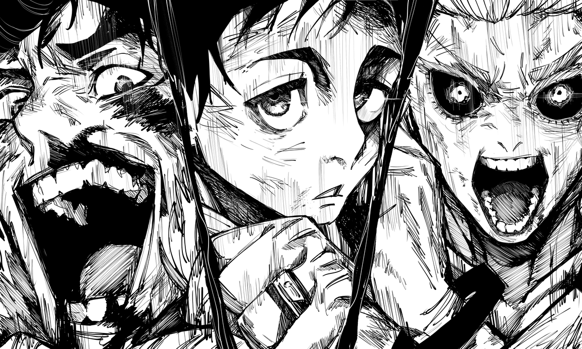 This is a pixiv picture whose title is 「「「領域展開」」」.