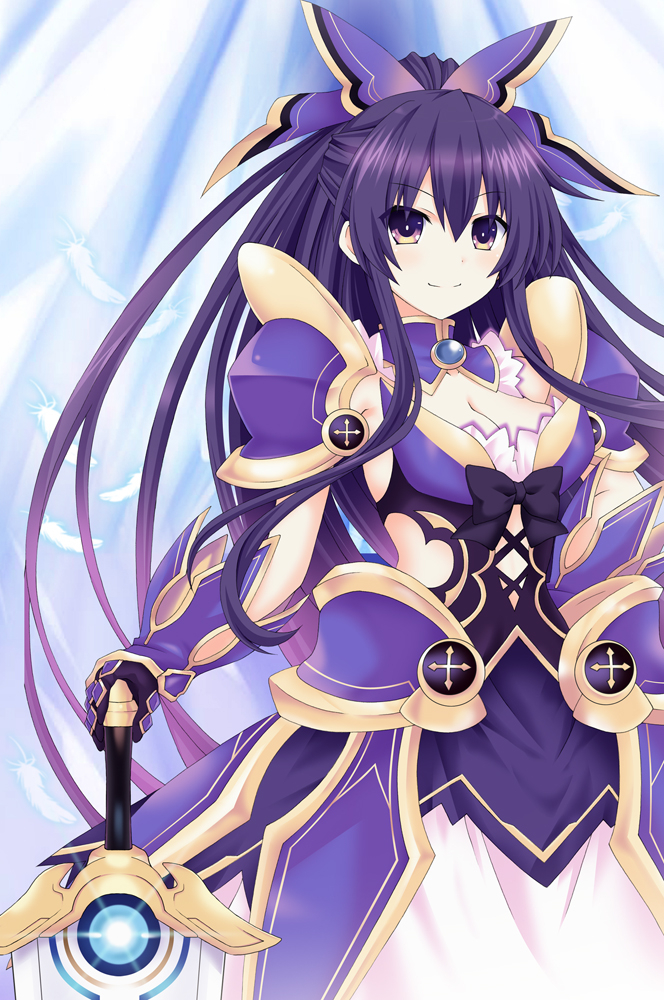 This is a pixiv picture whose title is 夜刀神十香【霊装】.