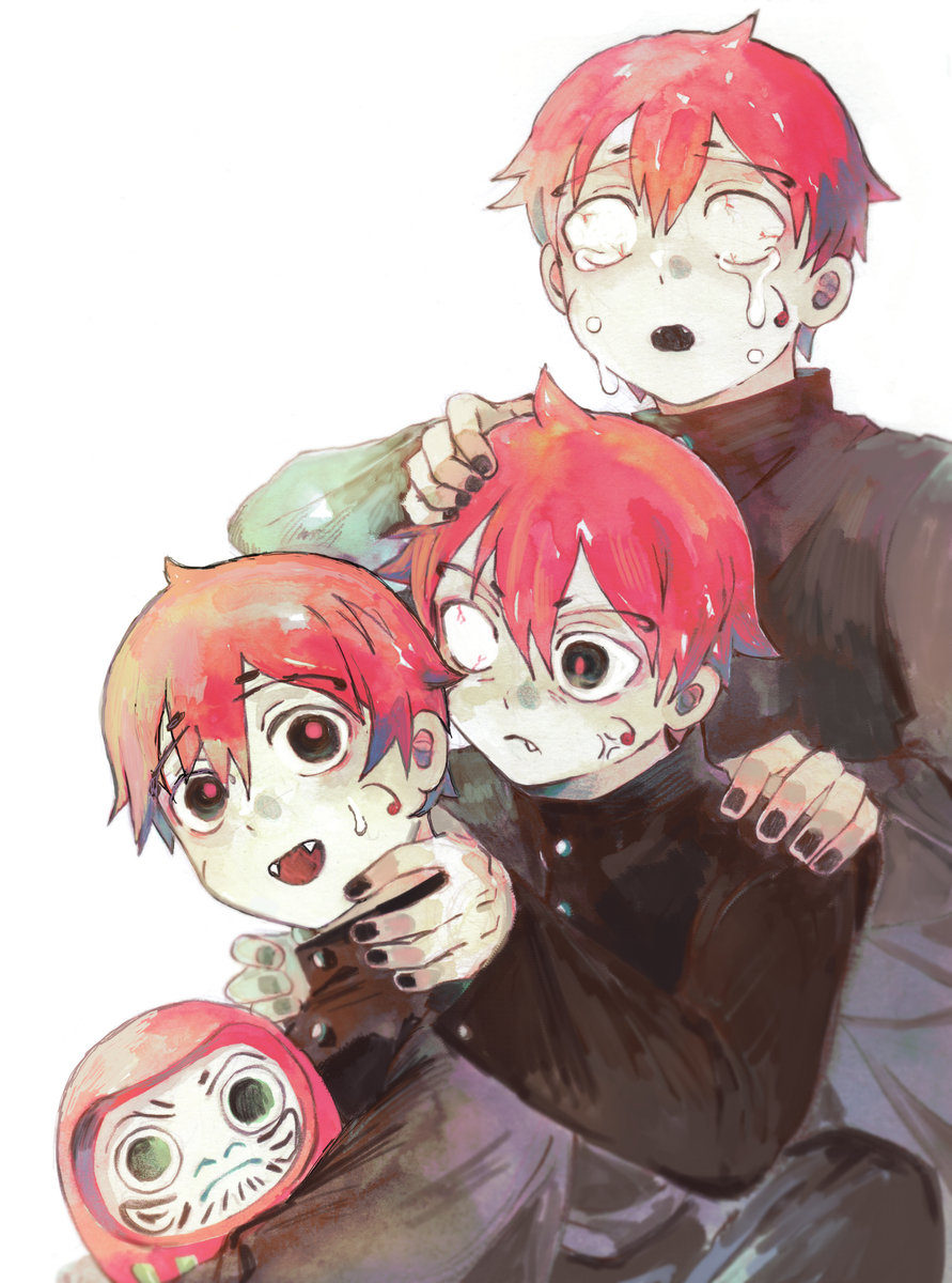 This is a pixiv picture whose title is ダルマ三兄弟.
