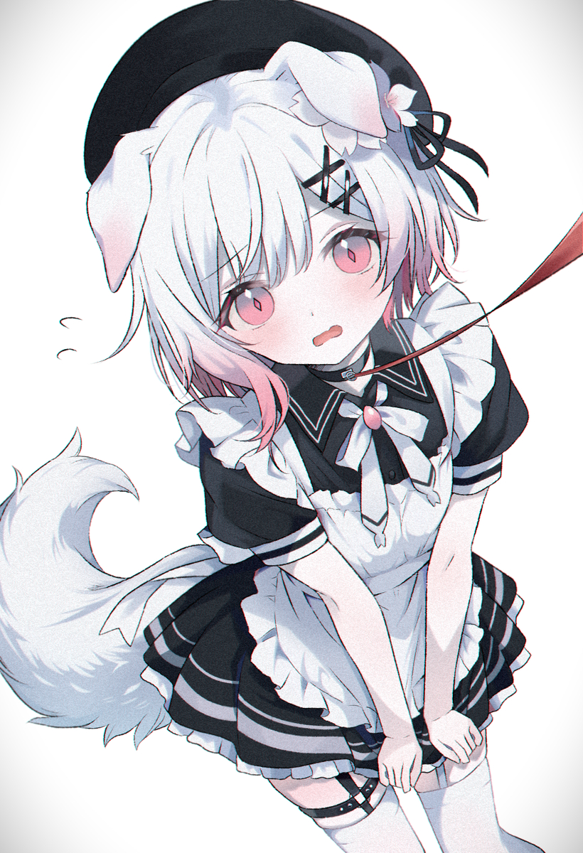 This is a pixiv picture whose title is 🌸🐕.