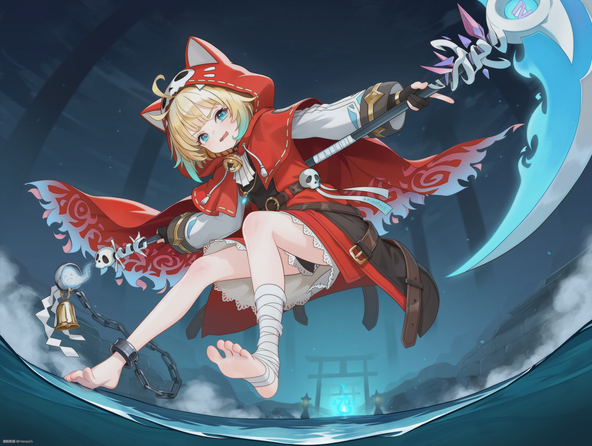 This is a pixiv picture whose title is 魔改猫耳版洛茜(x.