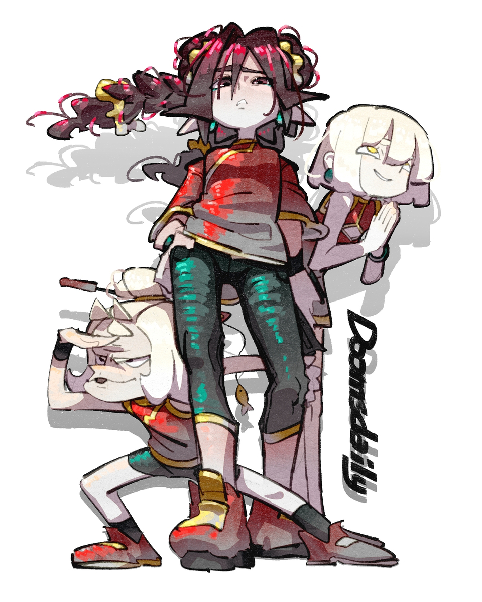 This is a pixiv picture whose title is Mother, Daughter, Kung-Fu Master.