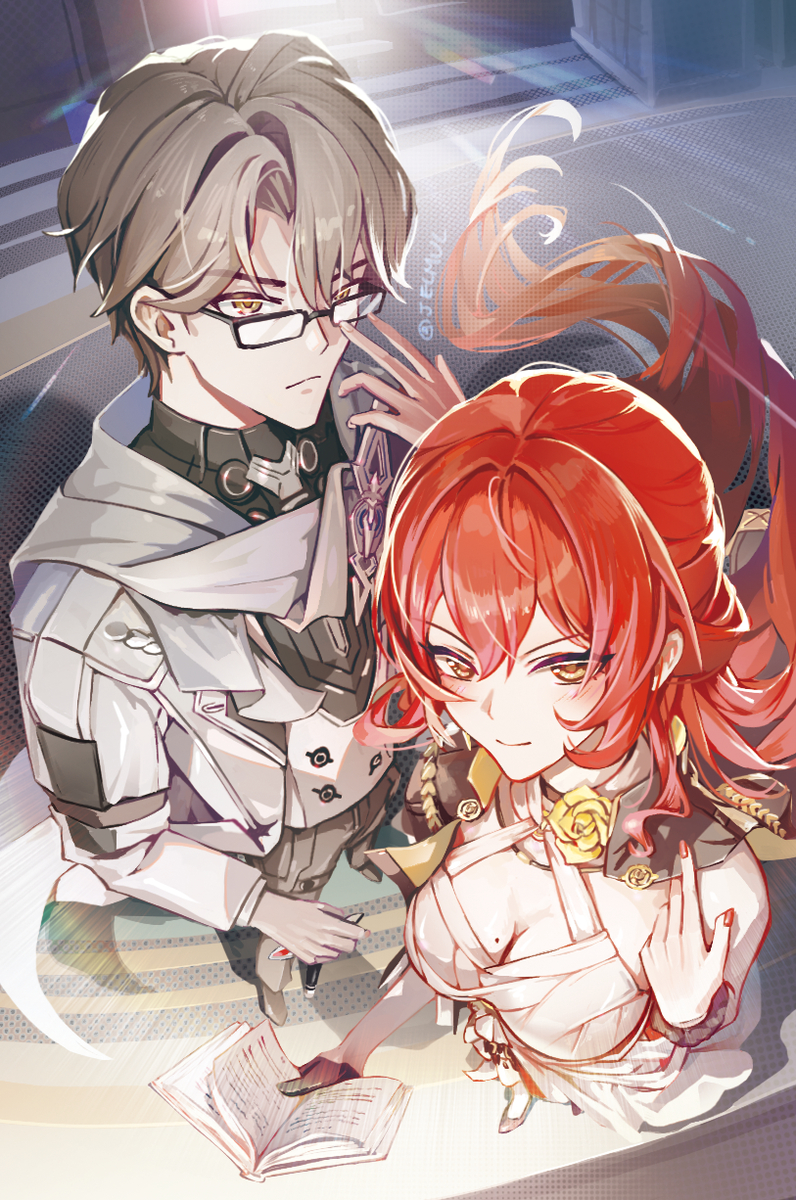 This is a pixiv picture whose title is Welt & Himeko.