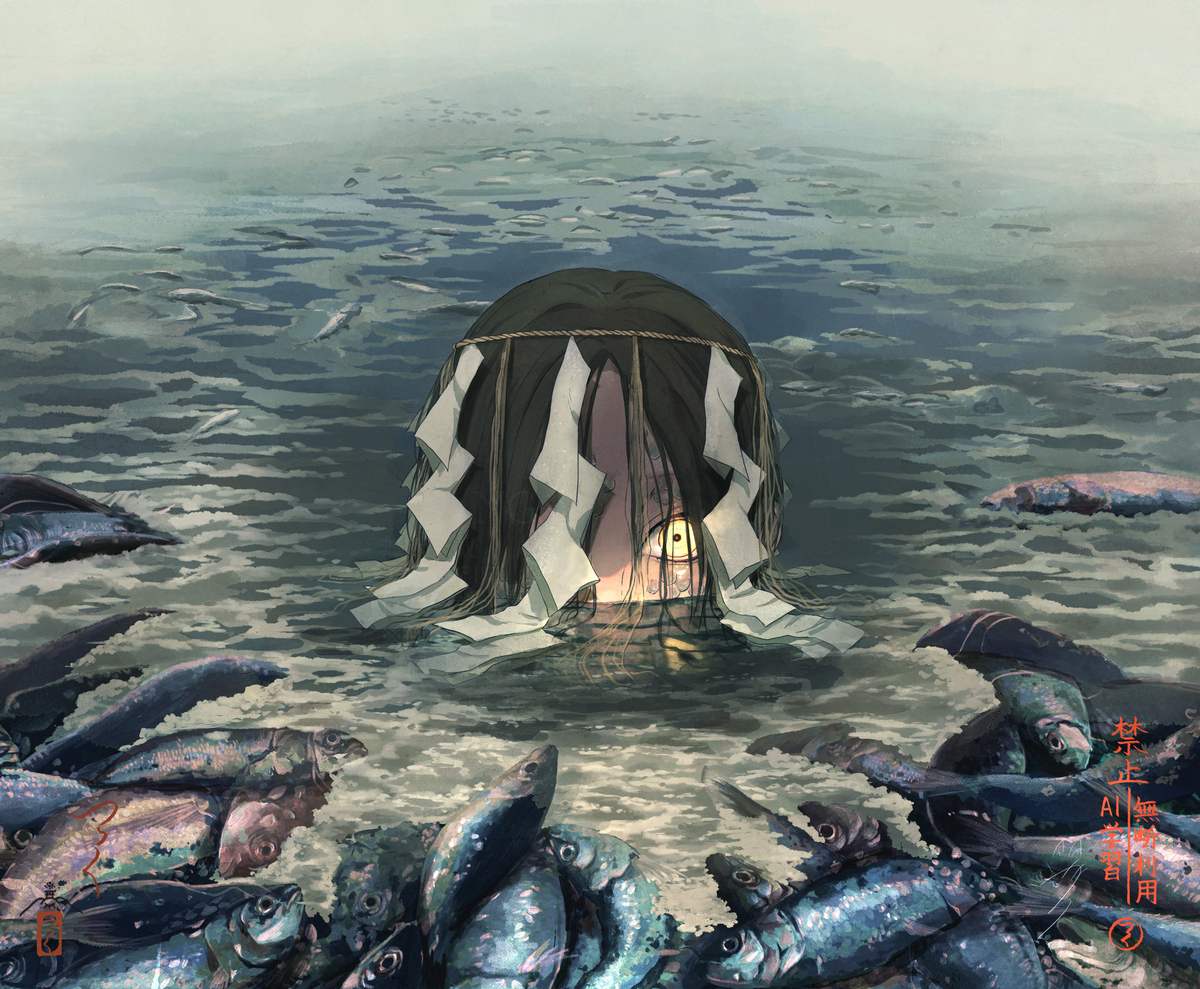 This is a pixiv picture whose title is 生贄.