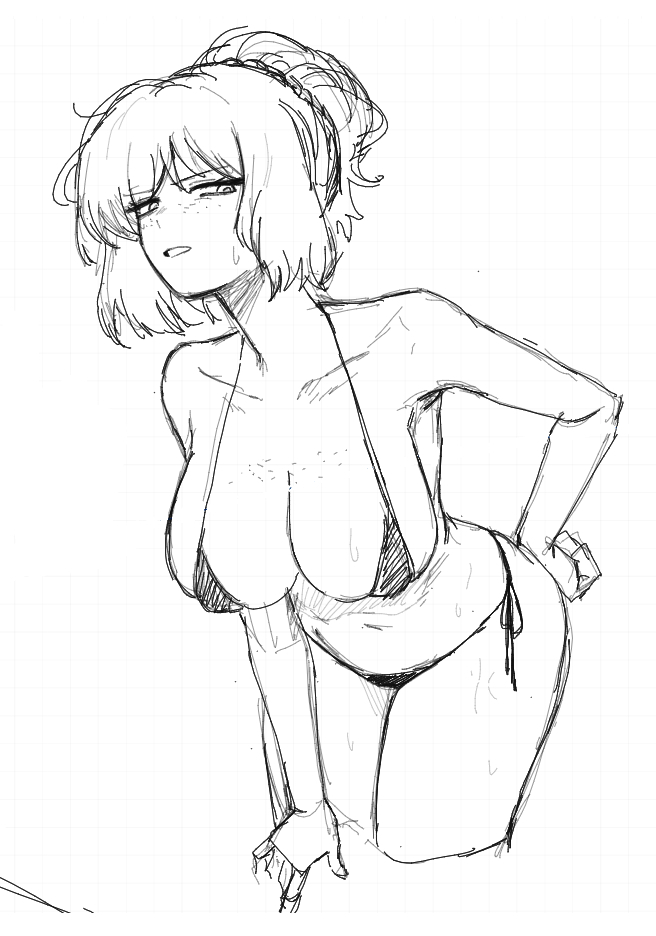 This is a pixiv picture whose title is 생존신고용 낙서 두장.
