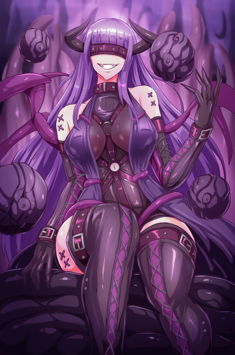 This is a pixiv picture whose title is 悪堕ちシスターさん.