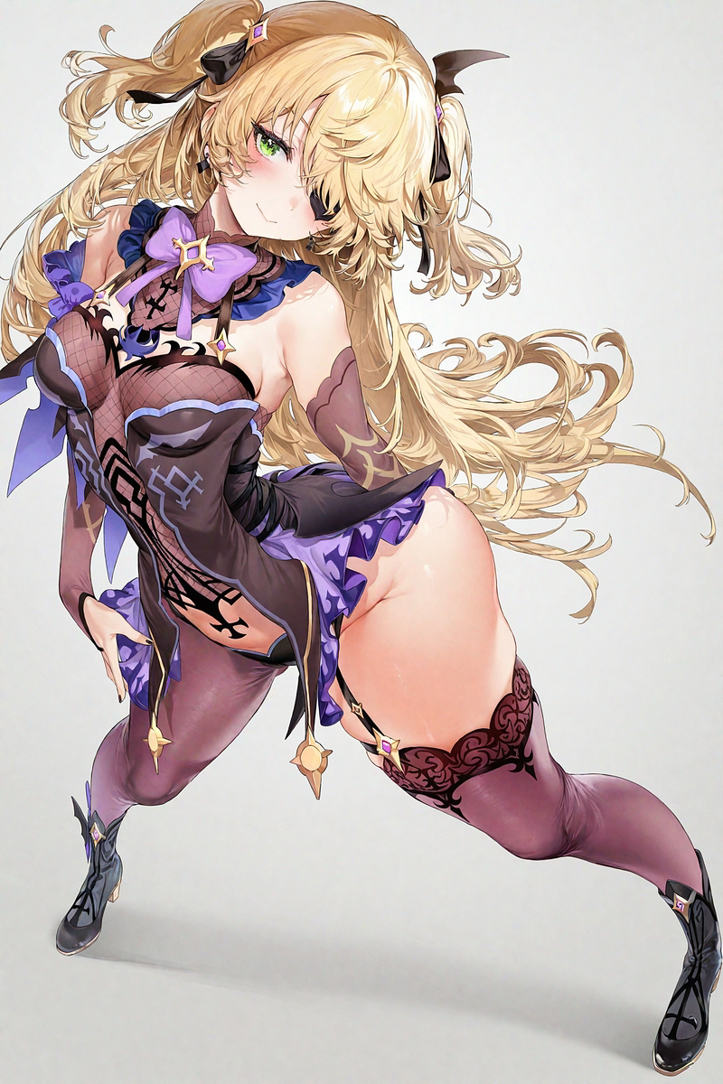 This is a pixiv picture whose title is フィッシュル  左脚いいよね🥰.