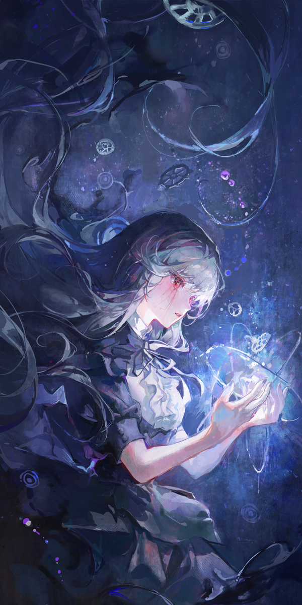 This is a pixiv picture whose title is 魔.