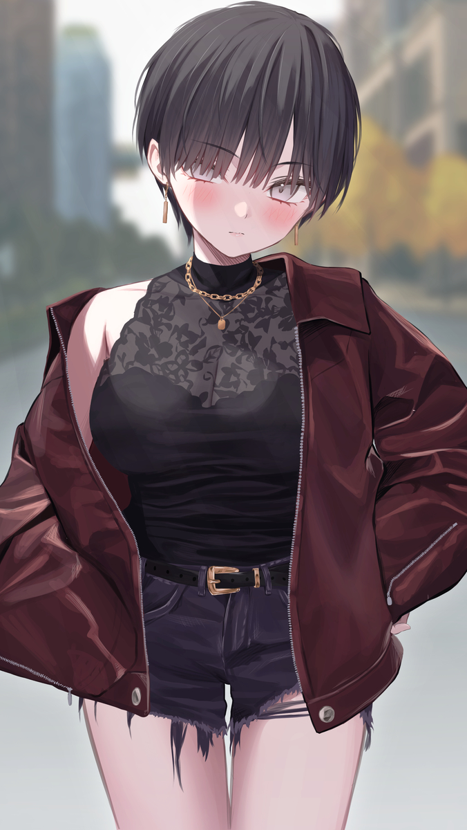 This is a pixiv picture whose title is イカつイケメン女子.