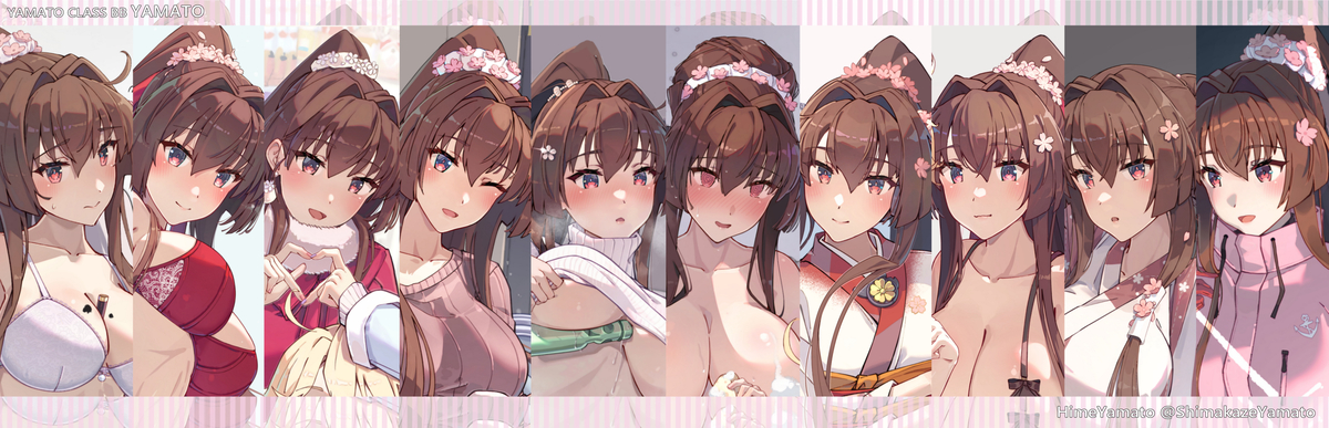 This is a pixiv picture whose title is 大和.