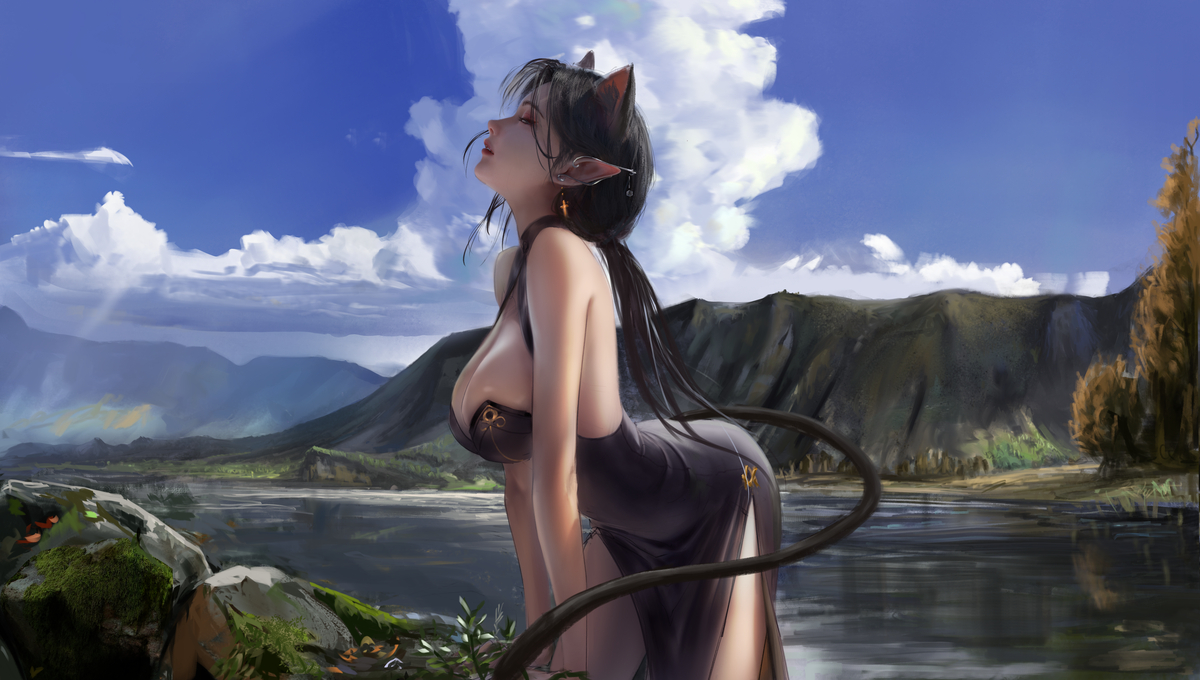 This is a pixiv picture whose title is 原山途.