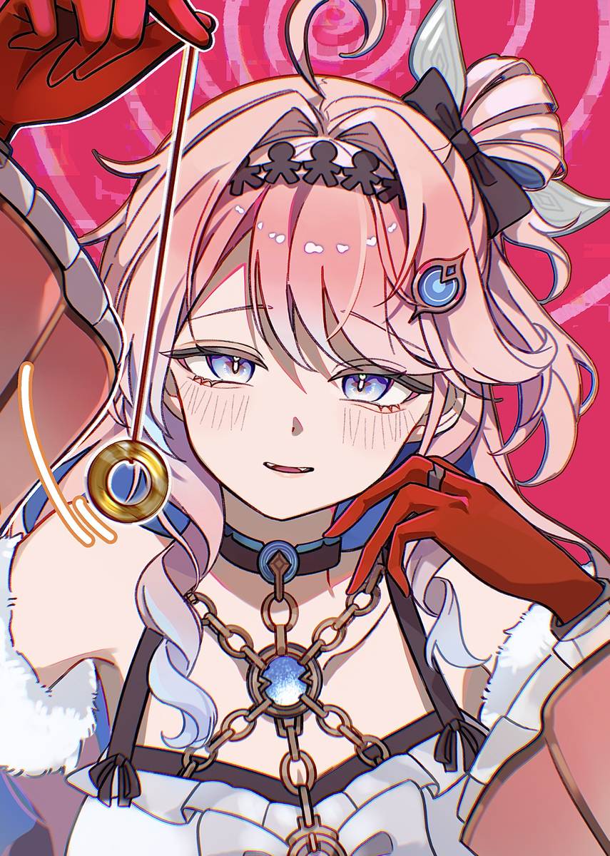 This is a pixiv picture whose title is 催眠術かけてくるダーニャちゃん.