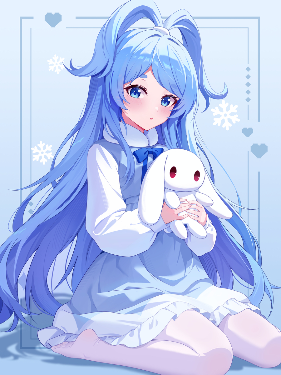 This is a pixiv picture whose title is 雪影娃娃.